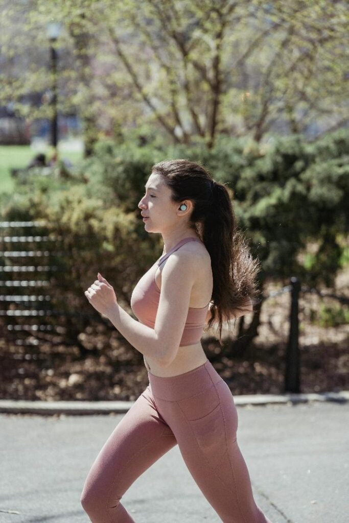 A person jogging